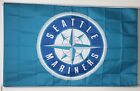 Seattle Mariners ~ drapeau 3'x5' ~ intérieur / extérieur ~ LIVRAISON GRATUITE