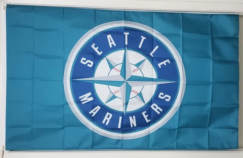 Seattle Mariners ~ 3'X5' Flag ~ Indoor / Outdoor ~ FREE SHIPPING Cover