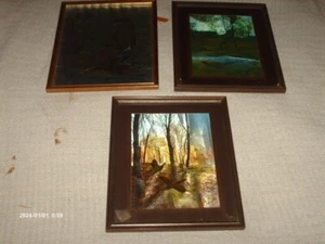 3 metallisch foliengerahmte Drucke 2 mit Fasanen 1 mit Otter von Audrey North  - Bild 1 von 5