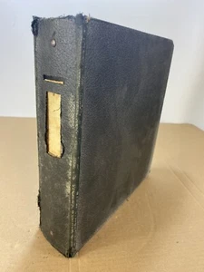 Vintage Antique 30s 40s New York Heavy Duty Document Ring Binder File Storage - Picture 1 of 8