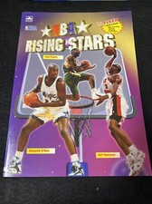 1992-93 NBA Rising Star Basketball Book Uncut Sheet Shaq ONeal RC PSA $3000??! !