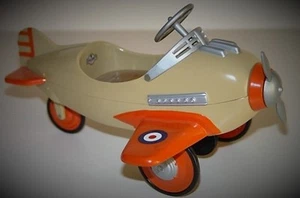 Pedal Car Plane WW2 Metal Ford Aircraft P51 Mustang 1967 "Too Small to Ride-On" - Picture 1 of 3