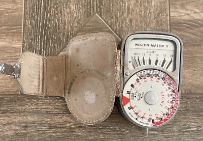 Vintage Weston Master V Light Meter  Model 748 W/CASE Universal Exposure Meter-8 - Image 1 of 4