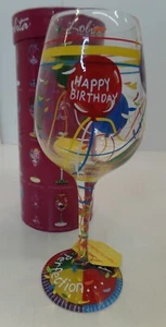 Lolita Aged To Perfection Birthday Wine Glass New In Box With Recipe on Bottom - Picture 1 of 7