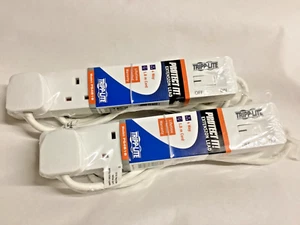 2 x Tripp-Lite 4-WEGE VERLÄNGERUNGSKABEL PS4B18 / 1,8 mtr KABEL KOSTENLOSER VERSAND - Bild 1 von 5