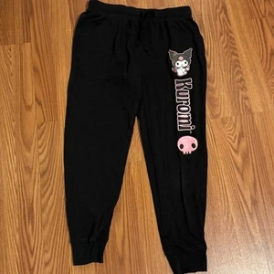 Kuroni Black Girls Sanrio Character Joggers Size M NWOT - Picture 1 of 5