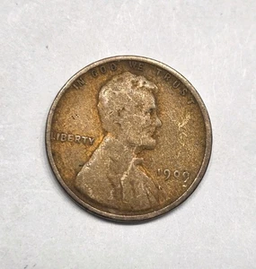 1909 Lincoln Wheat Penny Double Die Obverse Good Condition - Picture 1 of 11