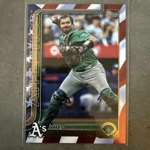 2025 Topps Series 1 - Shea Langeliers #158 A’s - Independence Day /76 - Picture 1 of 4