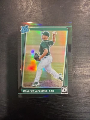 2021 Donruss Optic Daulton Jefferies Black Prizm RC 02/25 A’s - Image 1 of 2