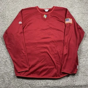 Majestic World Baseball Classic Pullover Men’s 2XL XXL WBC Dugout Red MLB USA - Picture 1 of 10