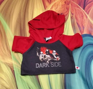 Build A Bear Guerra de las Galaxias Lado Oscuro Rojo Grat Camisa con Capucha Sudadera Ropa 101I - Imagen 1 de 2