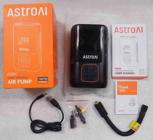 ASTROAI ATJ-8566 Gonfiatore pompa aria portatile intelligente ricaricabile * NUOVO * SPEDIZIONE GRATUITA - Foto 1 di 8