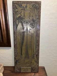 Brass Rubbing Plate Sir Thomas Bullen “Father Of The Other Boleyn Girl “ England - Picture 1 of 6