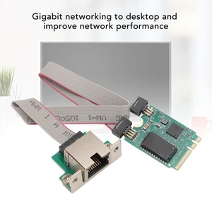 Mini PCIE Gigabit Network Adapter Ethernet Card 10/100/1000Mbps Rate Full FY - Afbeelding 1 van 22