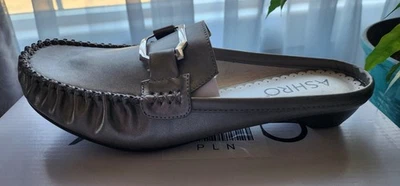 Ashro Rush Hour Womens Slide Mule Shoe  Pewter 8.5M New In The Box - Image 1 of 4