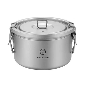2000ml Titanium Rice Cooker Pot Home and Camping Backpacking Bento Lunch Box ... - Foto 1 di 9