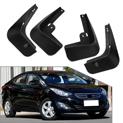 Mud Flaps Splash Guards Mudflaps Mudguards SetFit Hyundai Elantra 2011-2016 - Image 1 of 4