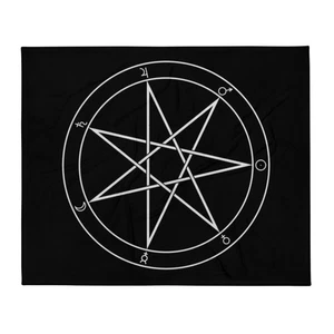 Planetary Heptagram Blanket Ritual Circle Cloth Planetary Heptagram Cloth - Picture 1 of 10
