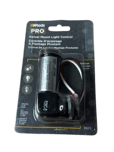 Woods PRO Swivel Mount Light Control 59413 Outdoor Photocell Dusk-to-Dawn Sensor - Picture 1 of 5