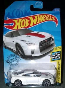 Hot Wheels 2020 Speed Graphics '17 Nissan GT-R White Factory Sealed Hologram MOC - Picture 1 of 4