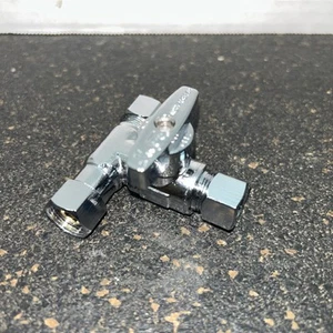 T-Stück Absperrventil Add-A-T-Stück Ventil, 3/8" Kompression Wasserhahn T Adapter Verbinder Spli - Bild 1 von 6