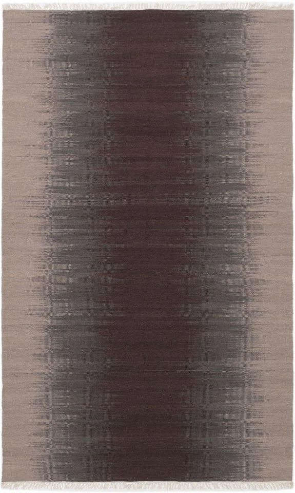 Vintage Hand Woven Traditional Kilim Rug 4'11" x 8'0" Oriental Wool Carpet - Image 1 of 2