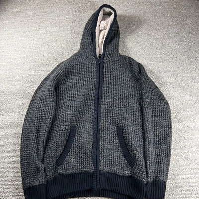 Куртка вязаная с капюшоном Buffalo David Bitton Sherpa с подкладкой Clue мужская размер средний - Изображение 1 из 4