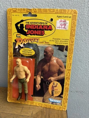 Vintage Kenner Indiana Jones Raiders of the Lost Ark German Mechanic 1982 Figure - Image 1 of 4