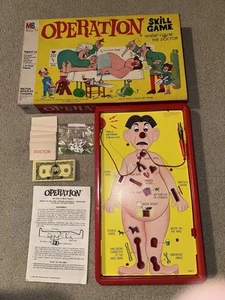 Vintage Operation Game Milton Bradley 100% Complete Smoking Doctor - Picture 1 of 7