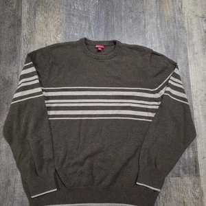 Merona Brown and Cream striped sweater Men's Size XL - Picture 1 of 7