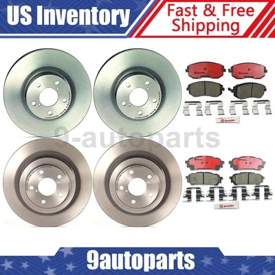 Kit de freno trasero delantero Brembo OE rotores de disco pastillas de cerámica para Subaru Impreza 2006 Foto 1 de 4