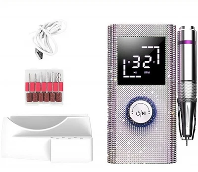 Taladro de uñas portátil eléctrico de 45000 rpm recargable lijadora de bajo ruido lima Foto 1 de 4