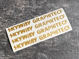 4 pegatinas Skyway Graphite BMX calcomanías de ciclismo cargadores de ruedas de bicicleta colores personalizados - Imagen 1 de 15