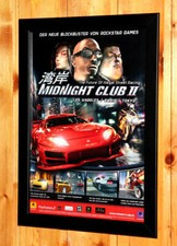 Midnight Club II 2 / Red Faction II Small Poster / Old Ad Page Framed PS2 Xbox
