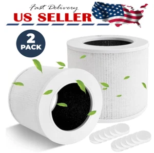 2 Pack High-Efficiency Activated Carbon Filter for LEVOIT Core Mini Air Purifier - Picture 1 of 7