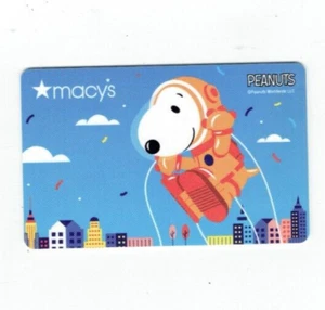 Macy's Gift Card Snoopy Peanuts - Parade - Collectible - No Value - I Combine - Picture 1 of 2