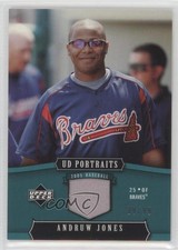 2005 Upper Deck Portraits Emerald Jersey /99 Andruw Jones #5