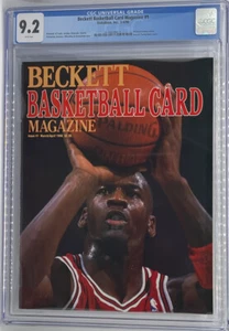 Michael Jordan Beckett #1 Magazine April 1990 1st Cover CGC 9.2 ๐ฅ๐๐ New Grade - Picture 1 of 2