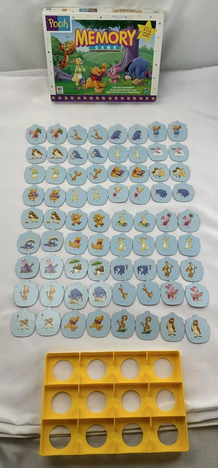 1999 Winnie the Pooh Memory Game by Milton Bradley Complete in Great Condition - Image 1 of 4