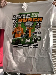 Kyle Busch 2021 Checkered Flag Sports #54 Extra Xfinity Atlanta Winner Tee XL - Picture 1 of 2