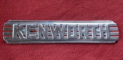 repro 1950s Kenworth emblem 521 523 bullnose vintage kw  - Image 1 of 4
