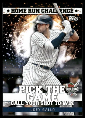 2022 Topps #HRC-21 Joey Gallo Home Run Challenge Code Cards - Image 1 of 2