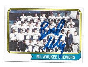 BUD SELIG 1974 TOPPS TEAM CARD AUTOGRAPHED SIGNED # 314 MILWAUKEE BREWERS HOF 