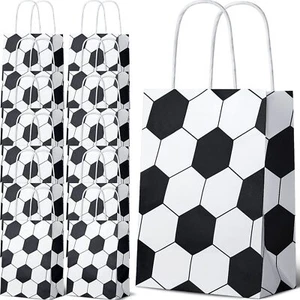 30 Pcs Soccer Party Favor Bags Soccer Paper Goodie Bags Soccer Themed Print P... - Picture 1 of 6