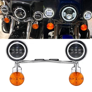LED Fog Spot Passing Light Bar For Honda Shadow Aero Ace Phantom VLX VT 750 - Picture 1 of 12