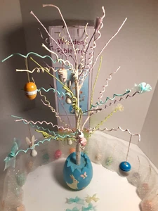 Easter Tree 18" W/Ornaments W/18 Wooden Ornaments Boxed - Picture 1 of 6