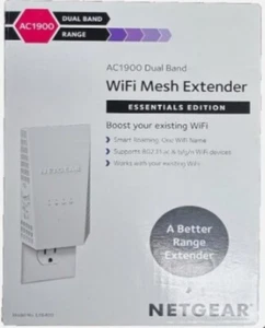 NETGEAR AC1900 Dual Band WiFi Mesh Extender (EX6400) Essentials Edition (UBQT) - Zdjęcie 1 z 5