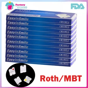 1/10Pack Orthodontic Dental Ceramic Brackets 022 345W/H MINI clear Brace ROTH/MB - Picture 1 of 17