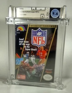 NFL National Football New Nintendo NES Factory Sealed WATA Grade 9.6 A Mint Rare - Picture 1 of 7