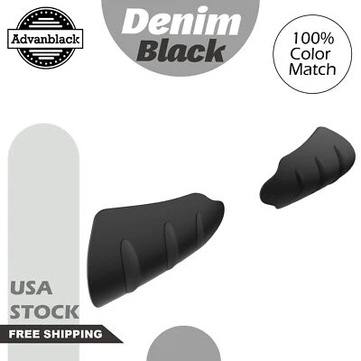 Protector de manos negro denim adecuado para Harley Touring y Softails de Advanblack Foto 1 de 4